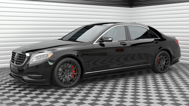 Maxton Design Mercedes S Klasse W222 Lang Standaard Sideskirt Diffusers Versie 1