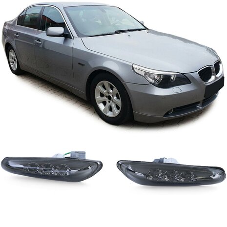 LED Zijknipperlichten Smoke Zwart Voor BMW E46 E60 E61 X3 E83 Plug & Play