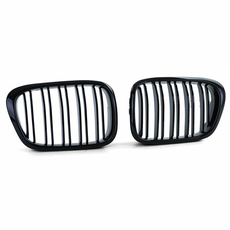 bmw-5-Serie-Grill-Nieren-e39-dubbelspijl-performance-grill-zwart-glans