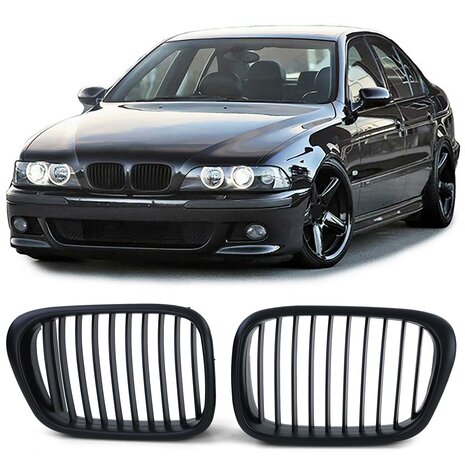bmw-5-Serie-Grill-Nieren-e39-enkelspijl-performance-grill-mat-glans