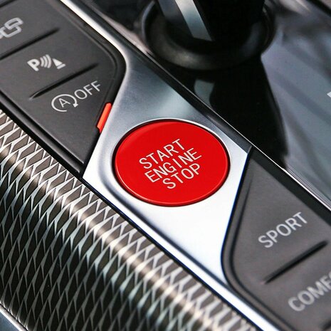 Bmw-3-serie-G20-G21-G22-G26-Rode-Start-Knop-