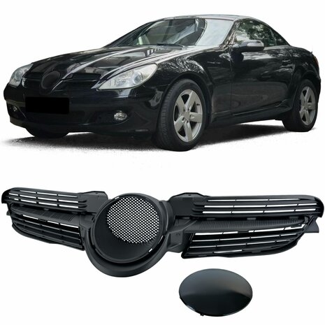 Mercedes-SLK-R171-Sport-Grill-Mat-Zwart