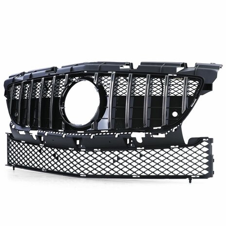 MercedesSLK-R172-Sport-Grill-Glans-Zwart-Chrome-Panamericana-Amg-Gt