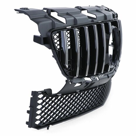 MercedesSLK-R172-Sport-Grill-Glans-Zwart-Chrome-Panamericana-Amg-Gt