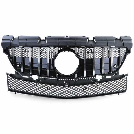 MercedesSLK-R172-Sport-Grill-Glans-Zwart-Chrome-Panamericana-Amg-Gt