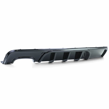 BMW-1-Serie-E82-E88-Achterbumper-Diffuser-Glans-Zwart
