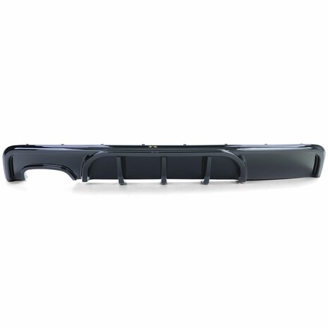 BMW-1-Serie-E82-E88-Achterbumper-Diffuser-Glans-Zwart