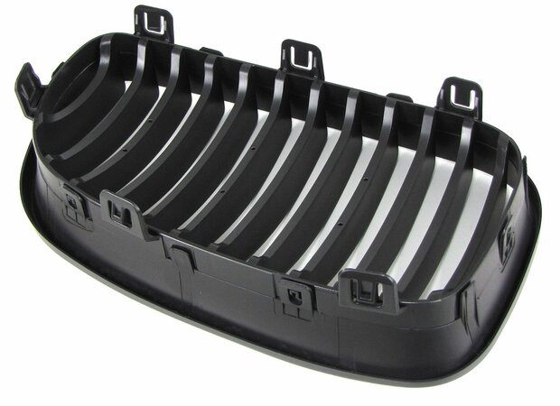 Grill-Nieren-BMW-1-Serie-E82-E88-E81-E87-LCI-Enkele-Spijl-Mat-Zwart