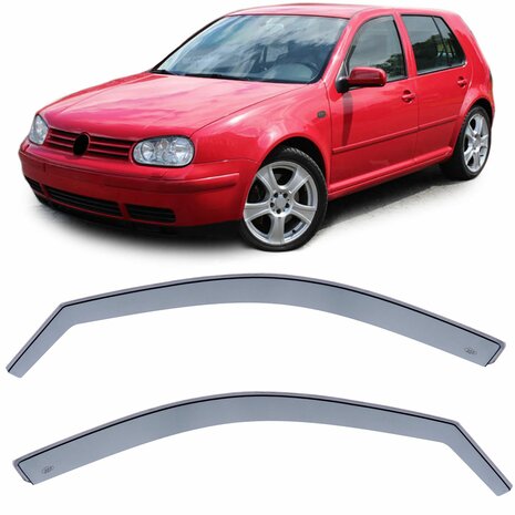 Smoke Zijwindscherm Geschikt Voor Volkswagen Golf 4 Vanaf 1998 5 Deurs Zijwindschermen Zijwind Regen 