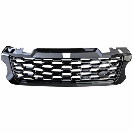 Grill-Range-Rover-Sport-Glans-Zwart-Zilveren-Rand-2013-2017