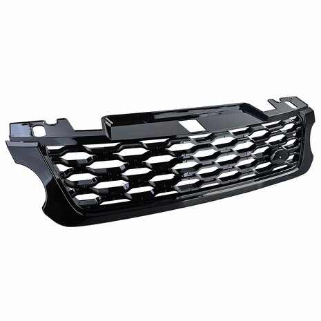 Grill-Range-Rover-Sport-Glans-Zwart-Zilveren-Rand-2013-2017