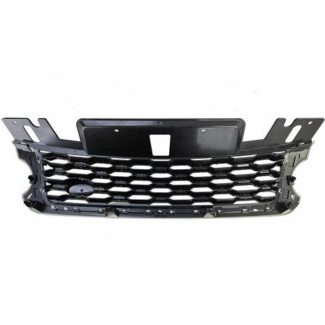 Grill-Range-Rover-Sport-Glans-Zwart-Zilveren-Rand-2013-2017