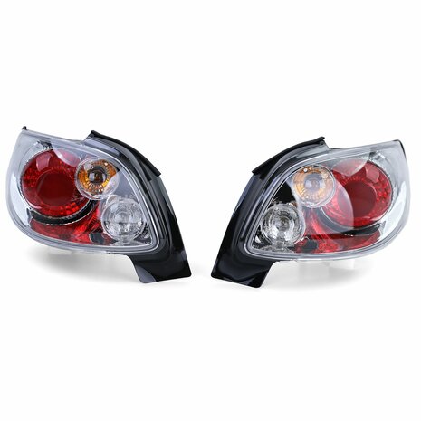 Heldere-Achterlichten-Peugeot-206-CC-Chroom-Set-Links-Rechts