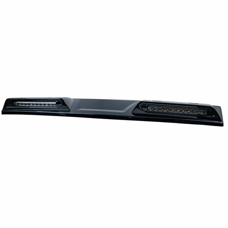 Daklijst-Spoiler-Ford-Tourneo-Transit-Custom-LED-Verstralers-Zwart-Glans 