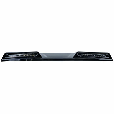 Daklijst-Spoiler-Ford-Tourneo-Transit-Custom-LED-Verstralers-Zwart-Glans 