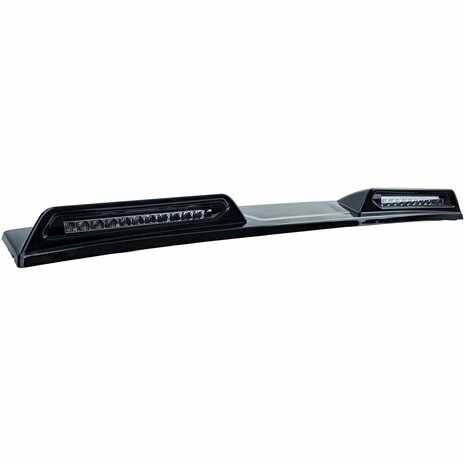 Daklijst-Spoiler-Ford-Tourneo-Transit-Custom-LED-Verstralers-Zwart-Glans 