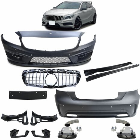 Mercedes-A-Klasse-W176-AMG-Look-Bumper-Set