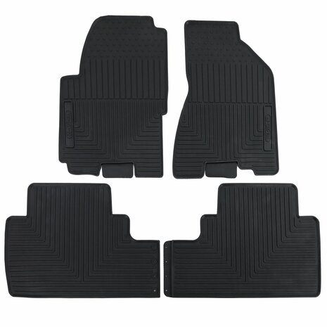 Rubberen Automatten Voor Kia Sportage Vanaf 2004 t/m 2014 All Weather Vloermatten Zwart