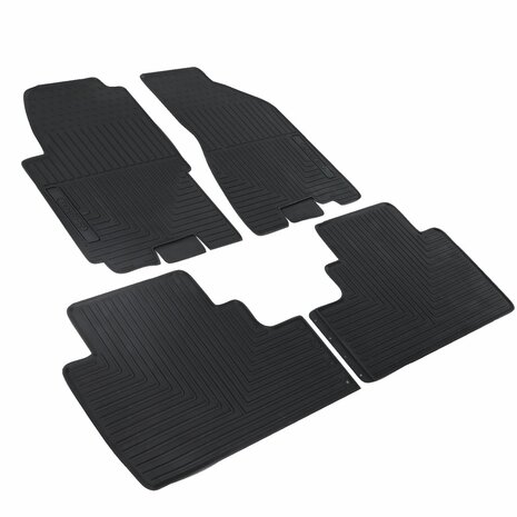 Rubberen Automatten Voor Kia Sportage Vanaf 2004 t/m 2014 All Weather Vloermatten Zwart