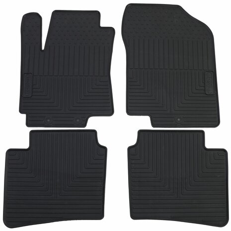 Rubberen-Automatten-Kia-Rio-UB-Vanaf-2011-t-m-2016-All-Weather-Vloermatten-Zwart