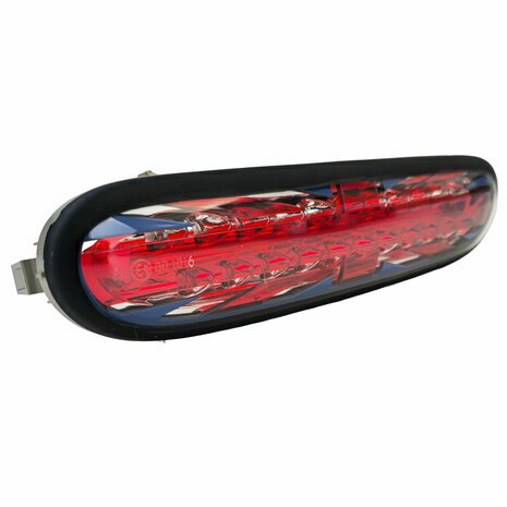 LED-Mistachterlicht-Mini-R56-R57-2006-2010-Helder-Rood-Zwarte-Rand
