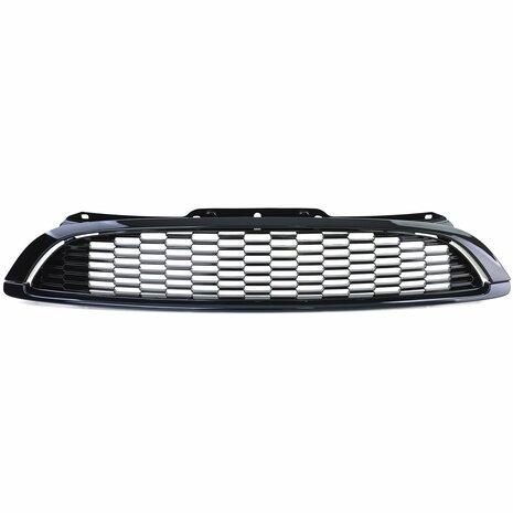 Grill-Set-Glans-Zwart-Mini-R55-R56-3-delig-Sportieve-Frontupgrade