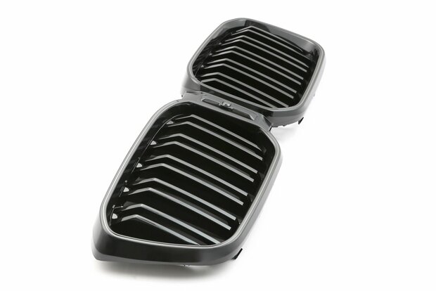LED-Sport-Grille-BMW-X3-X4-G01-G02-LCI-vanaf-2021-Glans-Zwart-Dubbele 
