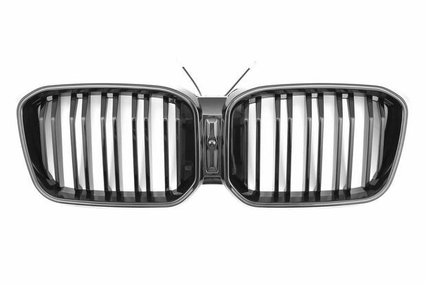 LED-Sport-Grille-BMW-X3-X4-G01-G02-LCI-vanaf-2021-Glans-Zwart-Dubbele 