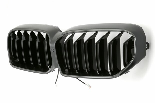 LED-Sport-Grille-BMW-5-Serie-G30-G31-LCI-20202023-Glans-Zwart-Dubbele-Spijl