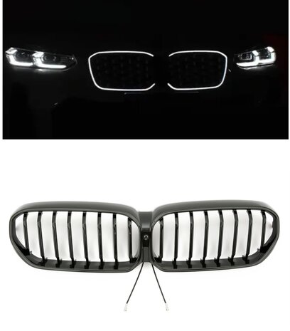 LED-Sport-Grille-BMW-3-Serie-G20-G21-LCI-vanaf-07-2022-Glans-Zwart