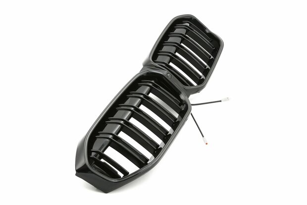 LED-Sport-Grille-BMW-3-Serie-G20-G21-LCI-vanaf-07-2022-Glans-Zwart-Dubbele-Spijl