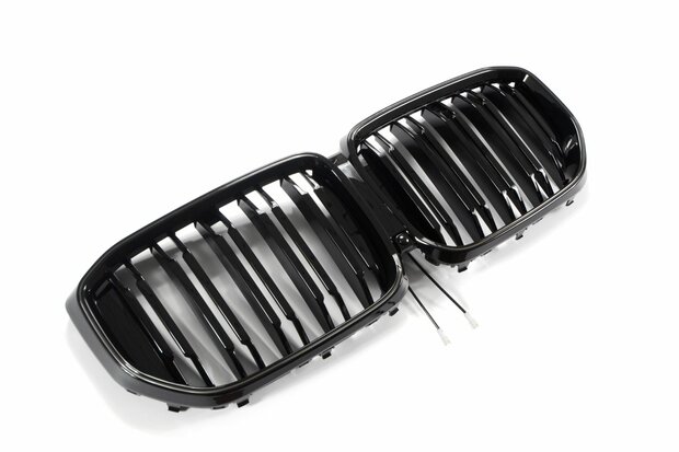 LED-Sport-Grille-BMW-X5-G05-LCI-vanaf-04-2023-Glans-Zwart-Dubbele-Spijl