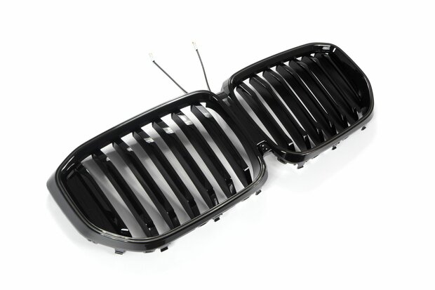LED-Sport-Grille-BMW-X5-G05-LCI-vanaf-04-2023-Glans-Zwart-Enkele-Spijl