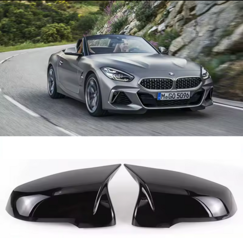 Spiegelkappen Voor Bmw Z4 G29 M EVO Look Glans Zwart