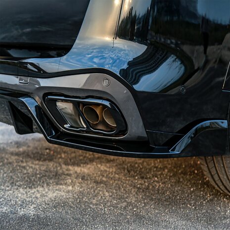Bumper-Diffuser-BMW-X5-G05-M-Pack-Glans-Zwart