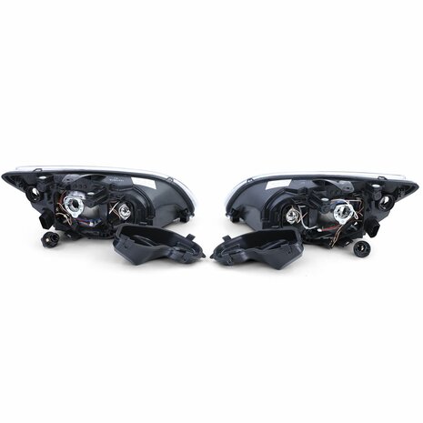 Koplampen-Zwart-Ford-Focus-II-2004&ndash;2008-Set-Links-Rechts
