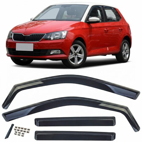 Skoda-Fabia-Zijwindscherm-Windscherm-Regen