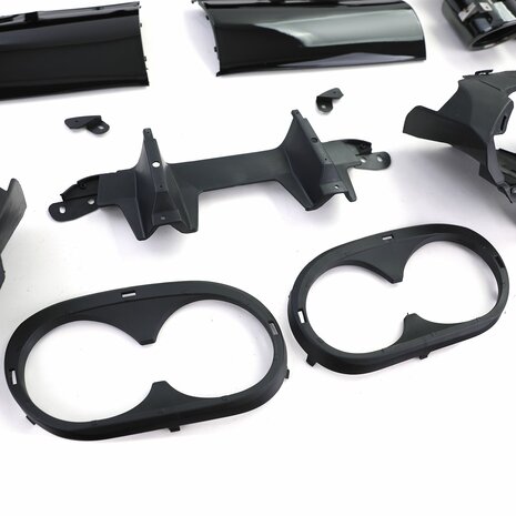 Uitlaat-Diffuser-Mercedes-CLA-C118-X118-AMG-Look-Glans-Zwart