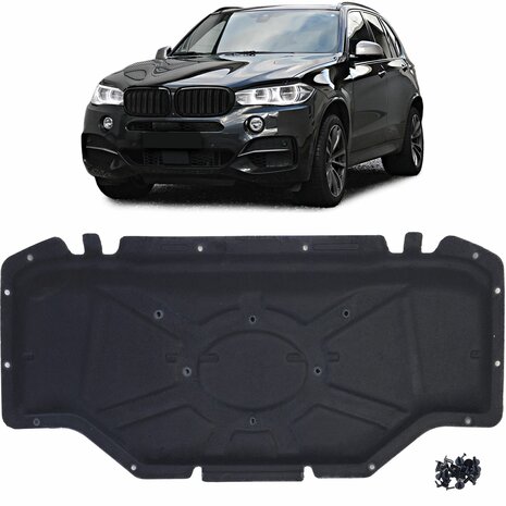BMW X5 F15 X6 F16 Motorkap Isolatiemat Zwart