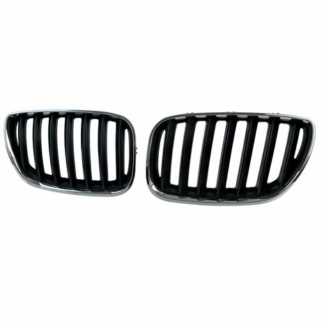 bmw-x5-e53-sport-nieren-grill-chroom-Zwart-2-delig