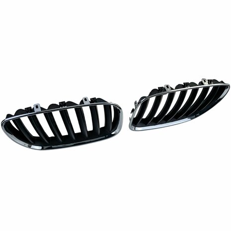 bmw-x5-e53-sport-nieren-grill-chroom-Zwart-2-delig