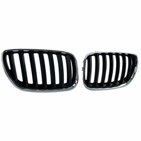 bmw-x5-e53-sport-nieren-grill-chroom-Zwart-2-delig