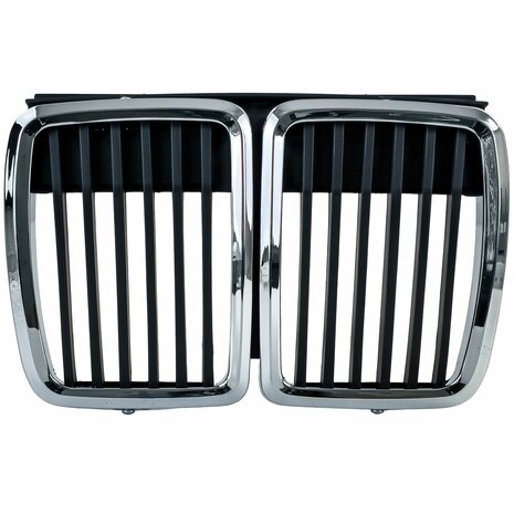 Grill Voor Bmw 3 Serie E30 Zwart Chroom