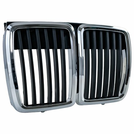 Grill Voor Bmw 3 Serie E30 Zwart Chroom