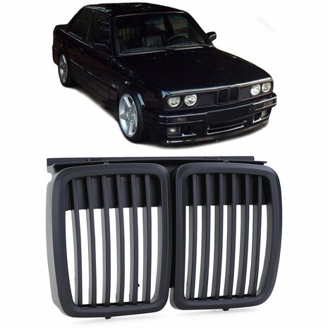 Grill-Voor-Bmw-3-Serie-E30-Mat-glans