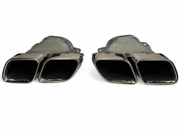 Sport Diffuser geschikt voor Mercedes V167 GLE Klasse SUV AMG-Line + uitlaatstukken Chrome