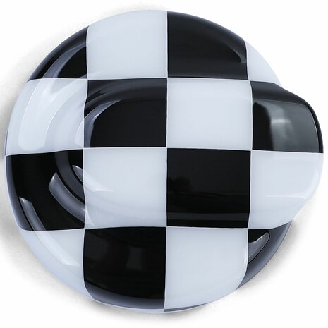 tankklep-cover-karo-zwart-wit-mini-r56-r57-r58-r59-r60