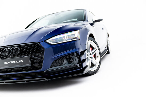 Maxton-Design-Audi-A5-/-S5-F5-S-Line-Coupe-/-Sportback-Voorspoiler-Spoiler-Splitter-Versie-V4