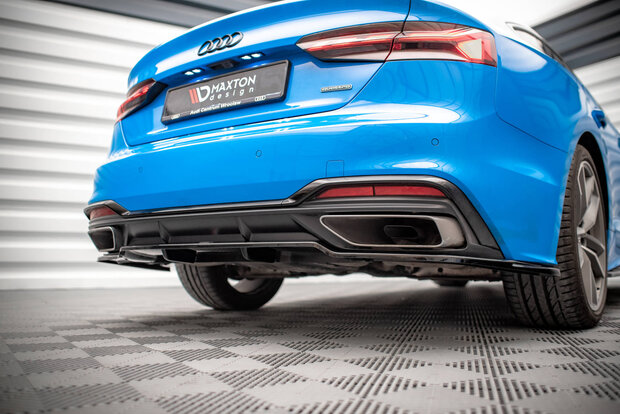 Maxton Design Audi A5 S Line F5 Facelift Rear Splitter Vertical Bar Versie 1