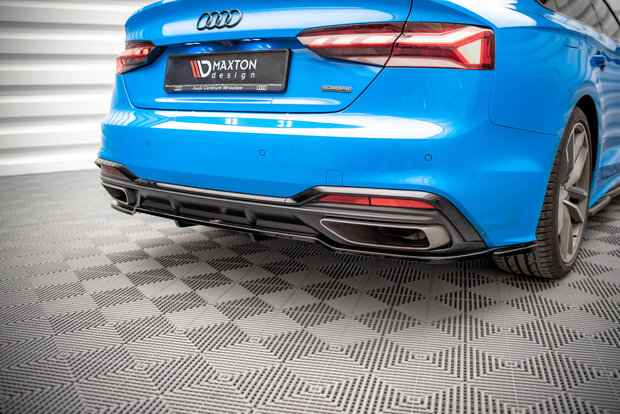 Maxton Design Audi A5 S Line F5 Facelift Rear Splitter Vertical Bar Versie 1